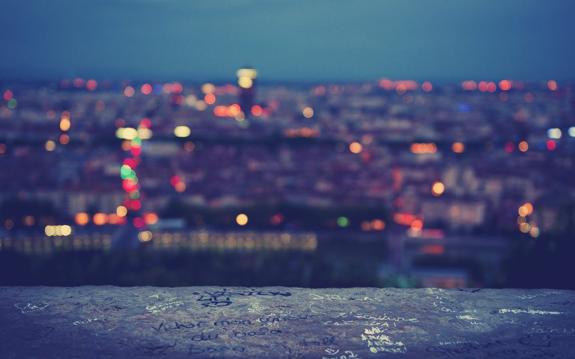 Blurred City Lights Background Blurred City Lights Cover