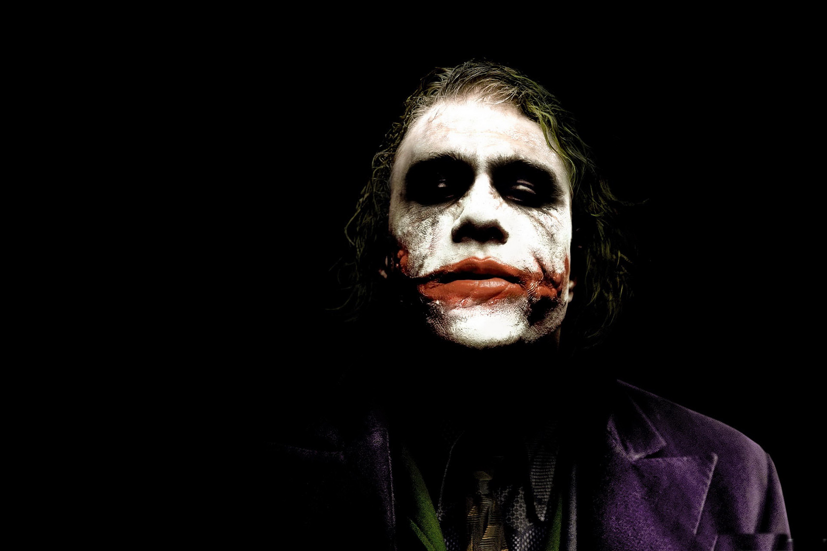 Joker Heath Ledger Wallpaper HD Superheroes 4k