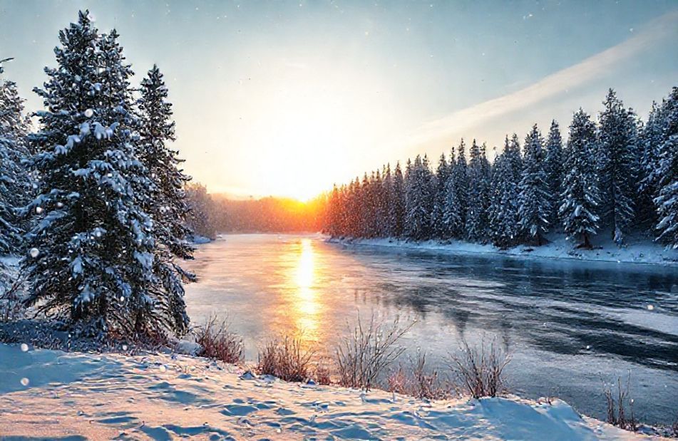 Winter Background Wallpaper