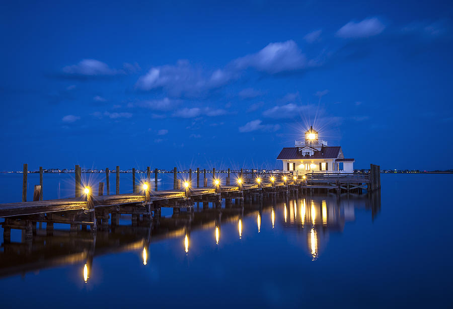 Marshes Lighthouse Manteo Nc Blue Hour Reflections Dave Allen Html