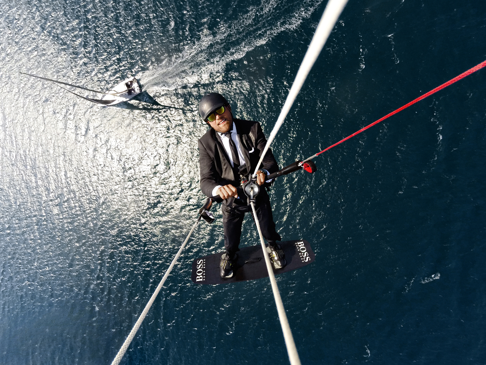 In Video Hugo Boss Skipper Skywalks 280ft Above The Sea