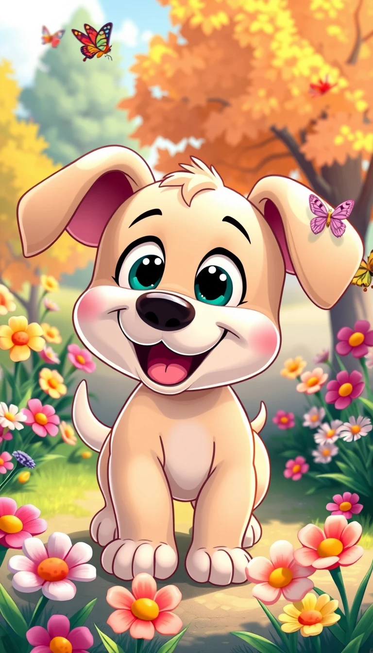 Cartoon Puppy Wallpaper