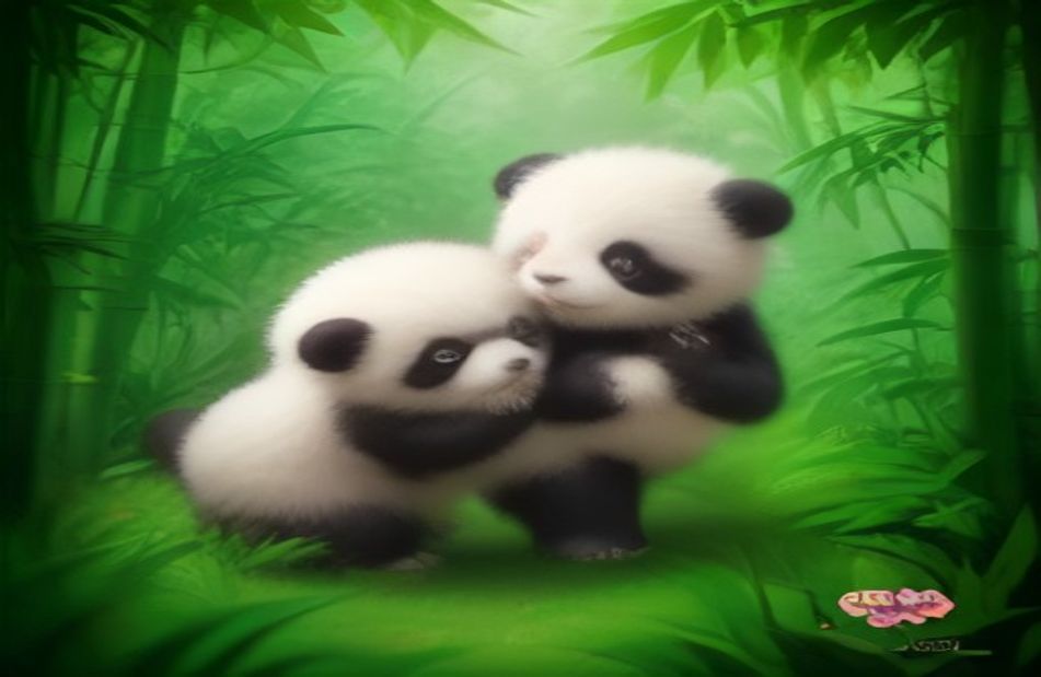 Cute Panda Background