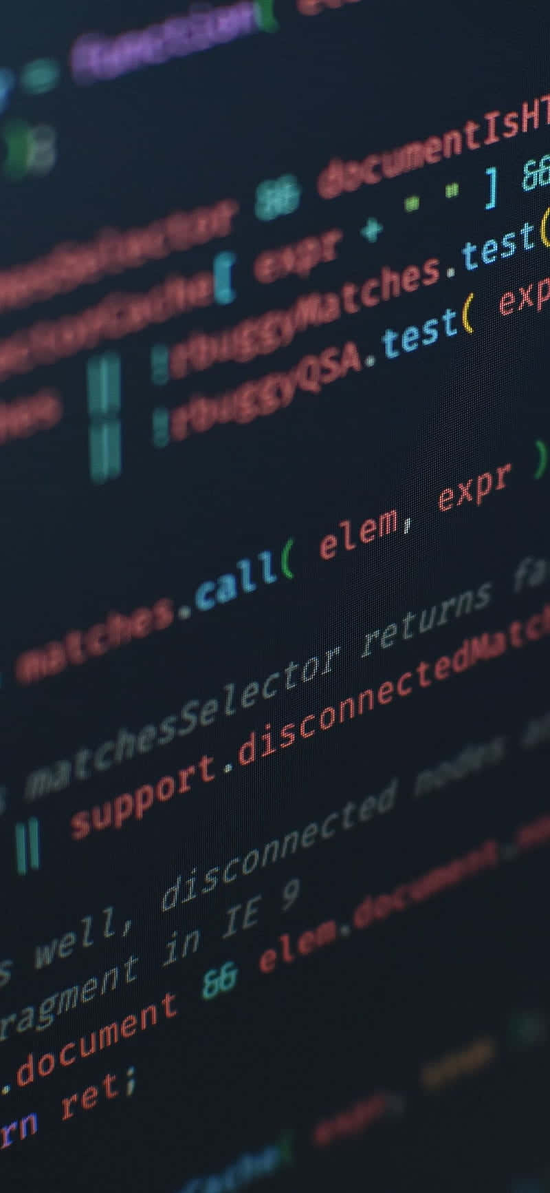 Blur Code In iPhone X Programming Background Wallpaper