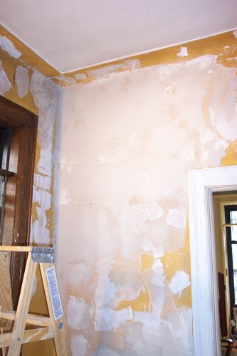 skim coat over wallpaper