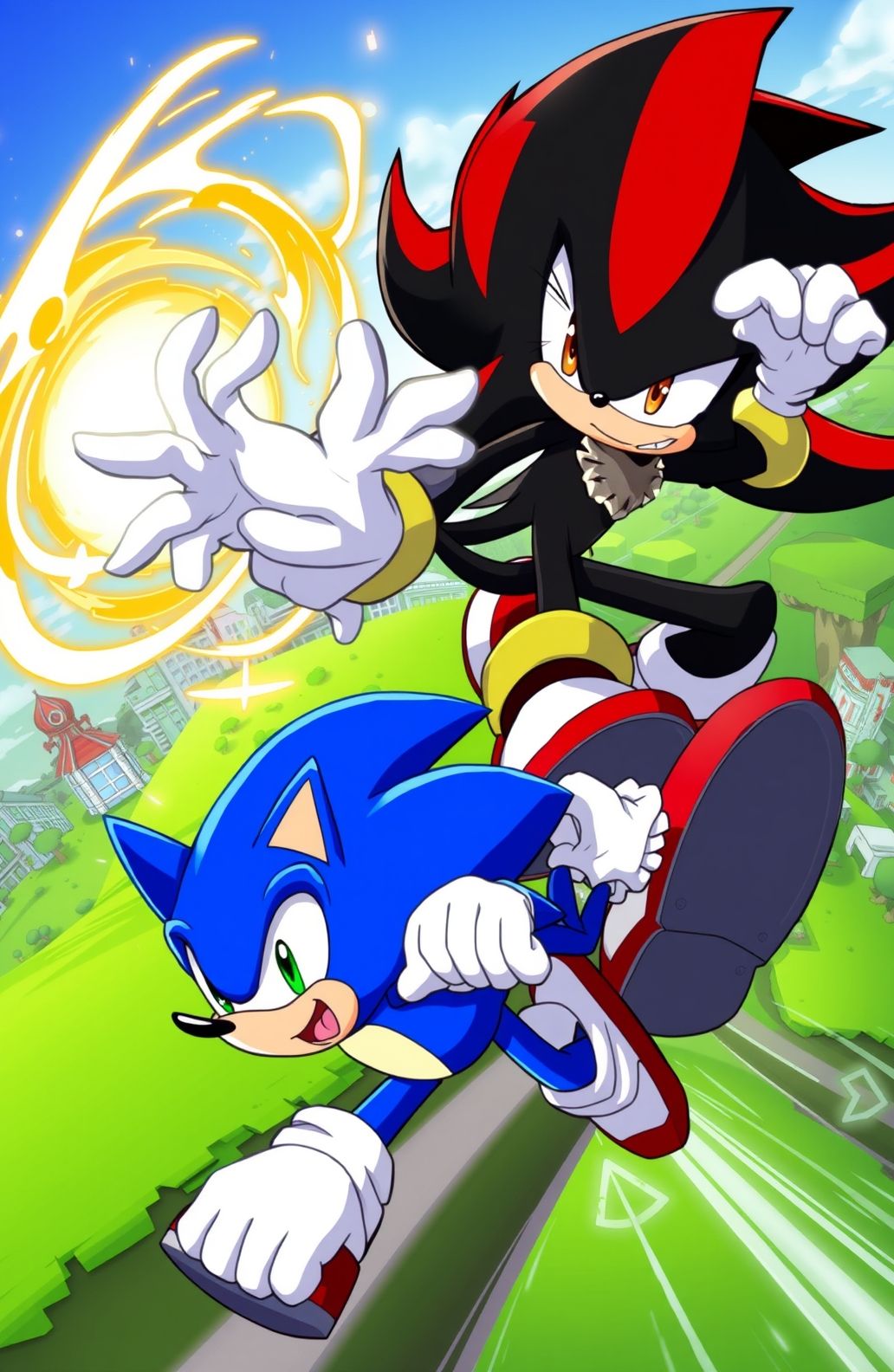 Sonic Shadow And Silver Wallpaper