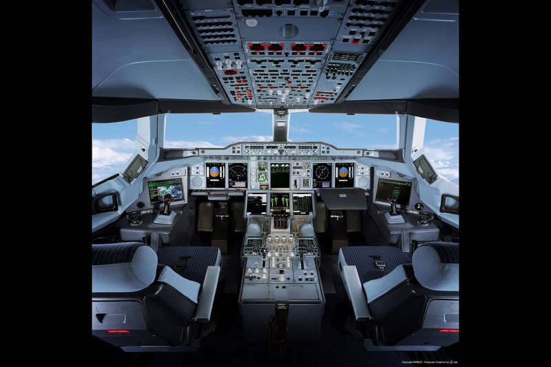 Jet Airlines Airbus A380 Cockpit