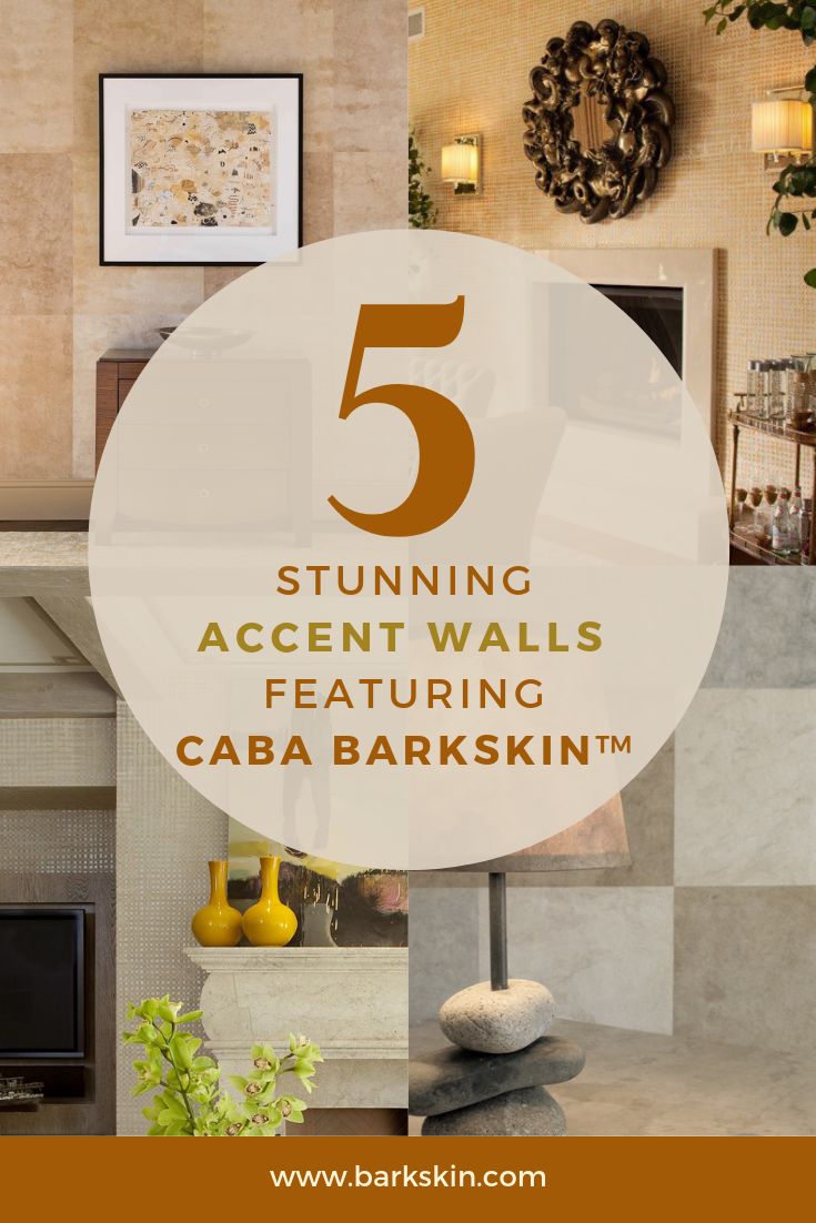 Stunning Accent Walls Featuring Caba Barkskin