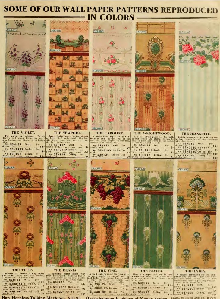 Wallpaper From The Sears Catalog Arts Crafts Textiles P