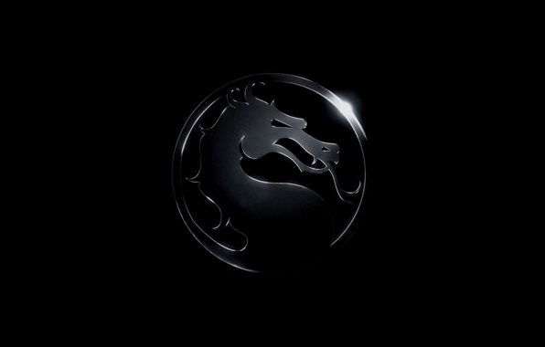 Wallpaper Mortal Kombat X Logo Dragon