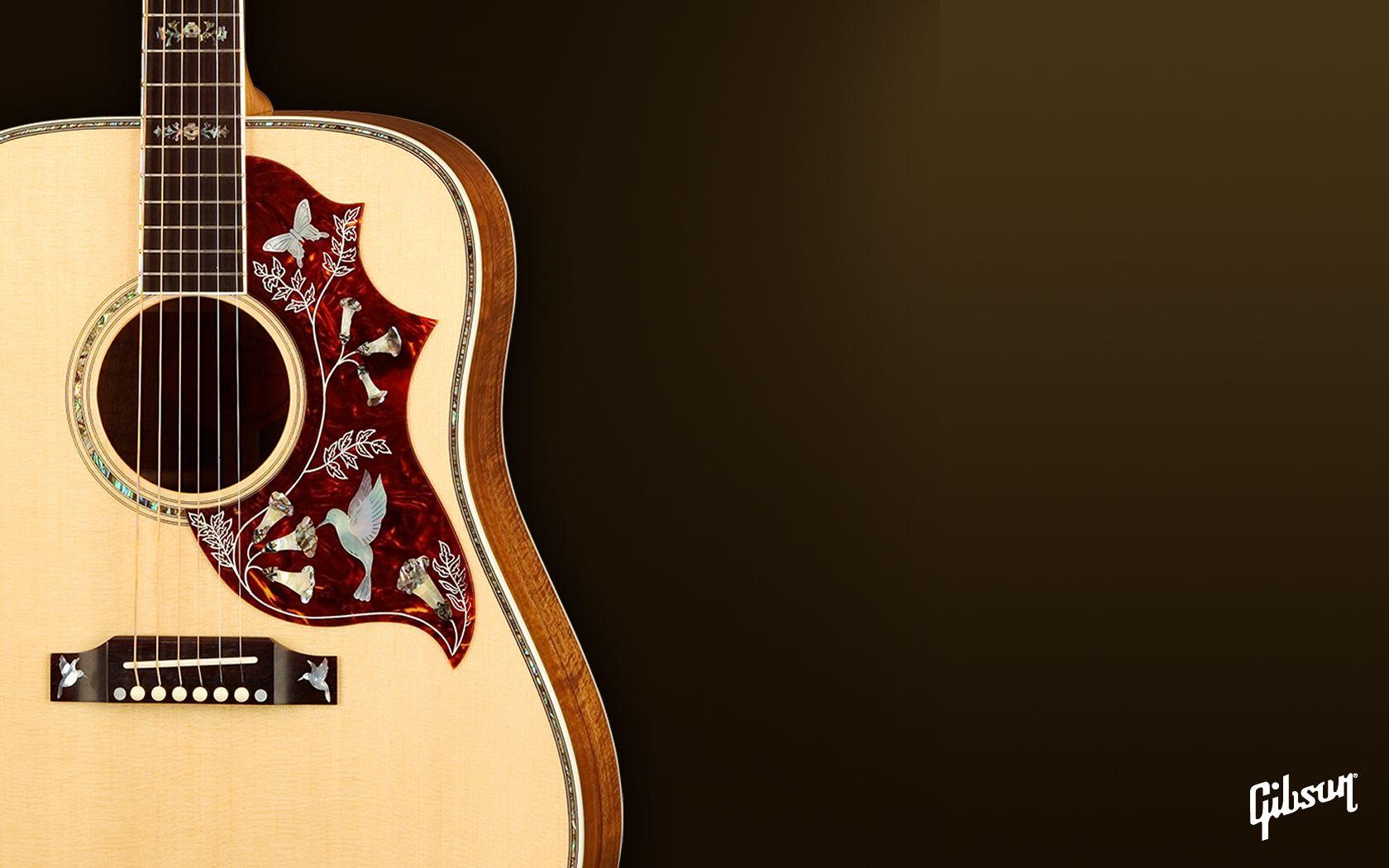 Gibson Acoustic Guitar Wallpaper