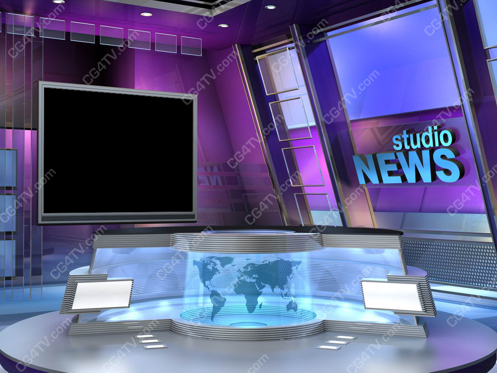 Ers Updated On Current Events With Our Virtual Tv Newsroom Set