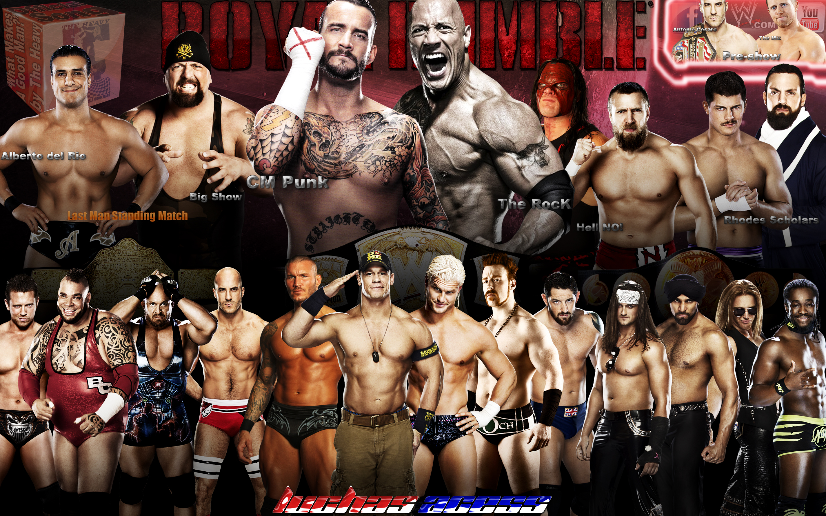 2014 show full rumble royal wwe WWE Royal
