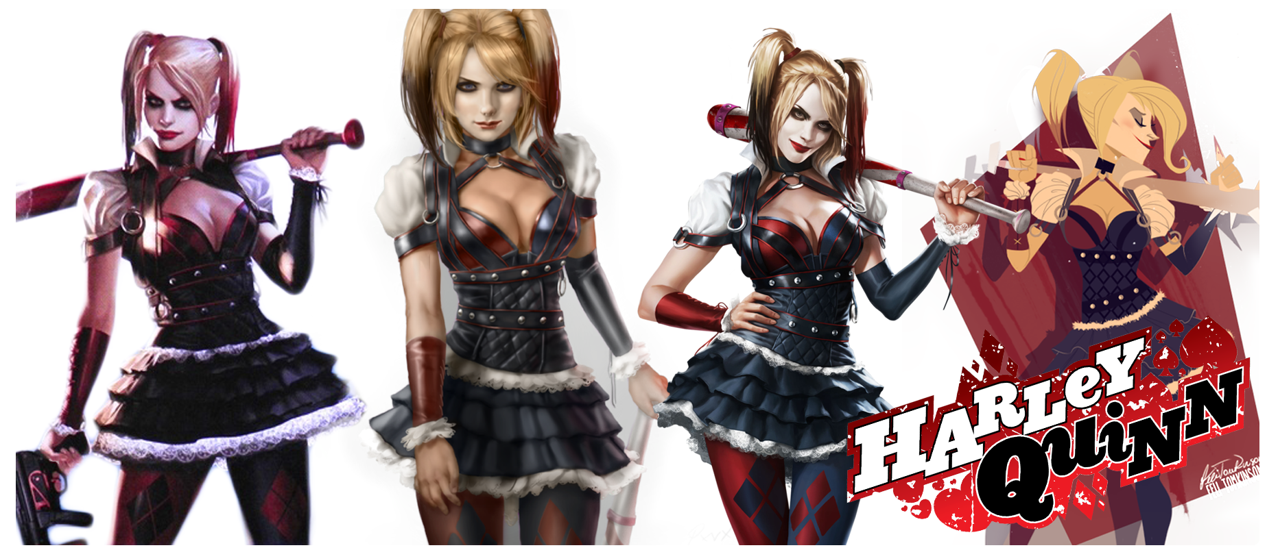 Harley Quinn Arkham Knight By Douglaso7 Fan Art Wallpaper Games