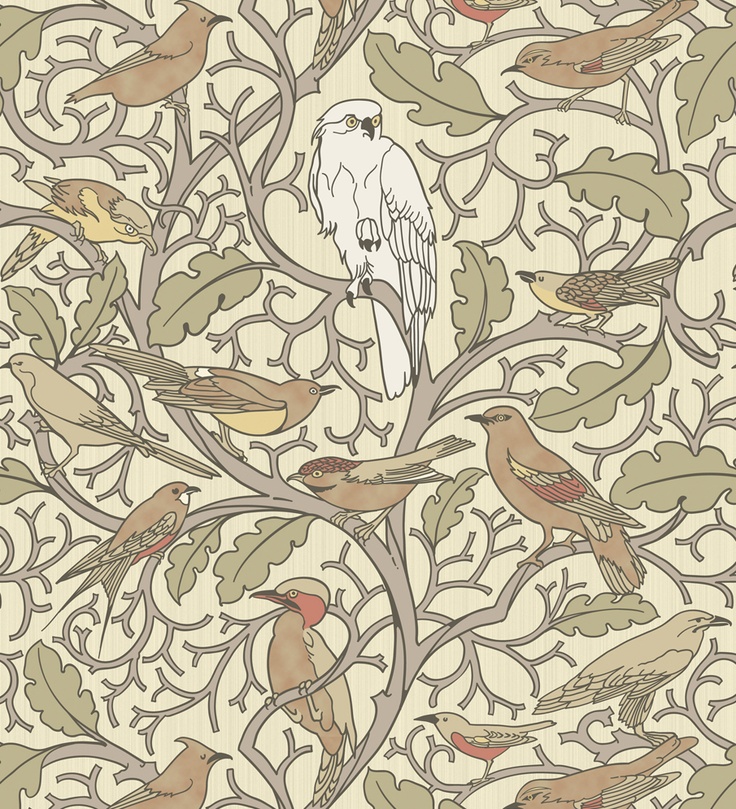 By Cfa Voysey Circa This Design Was Sold As Both A Wallpaper