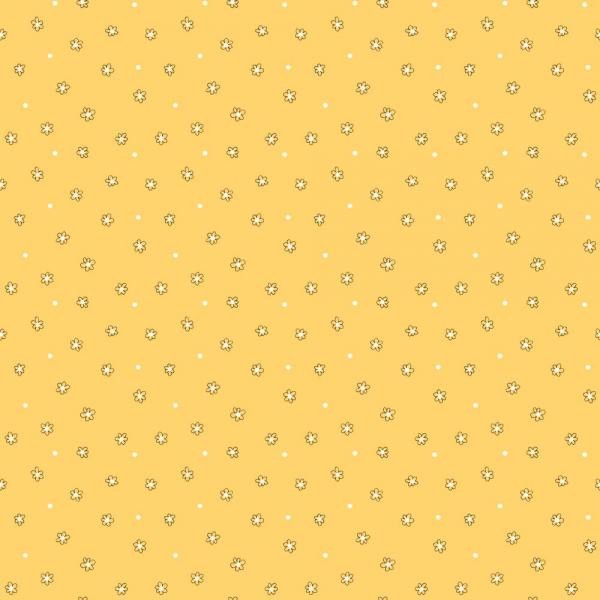 Orange Yellow Book Floral Dot Ditsy Wallpaper Kb8634