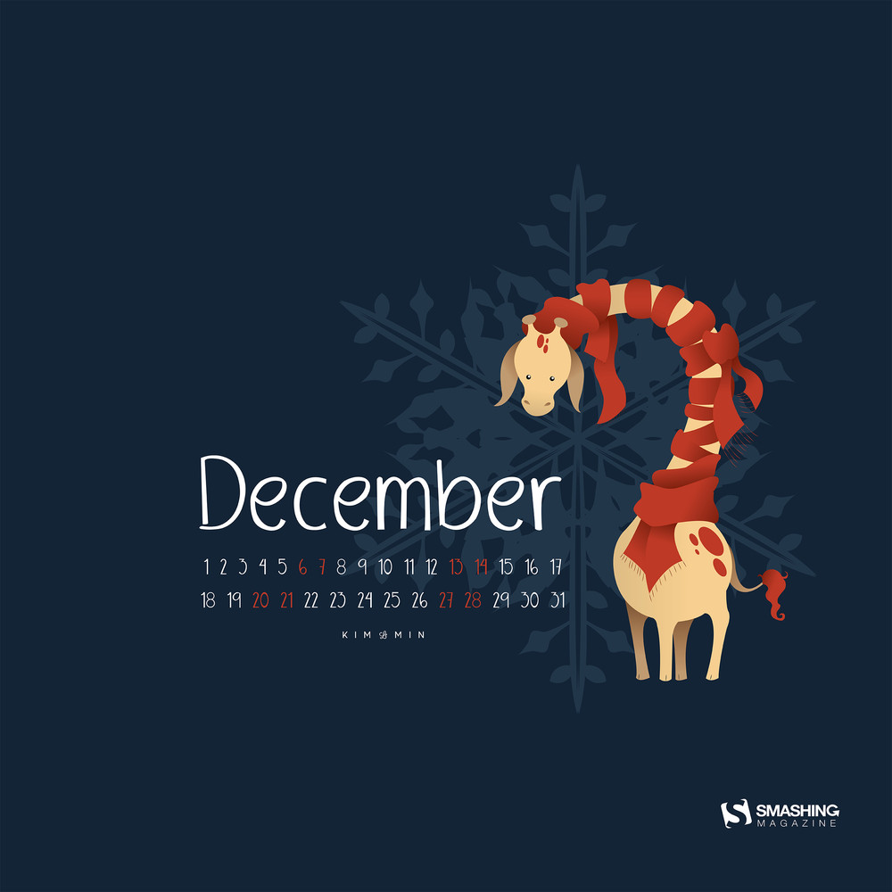 Desktop Wallpaper Calendars December Christmas Edition
