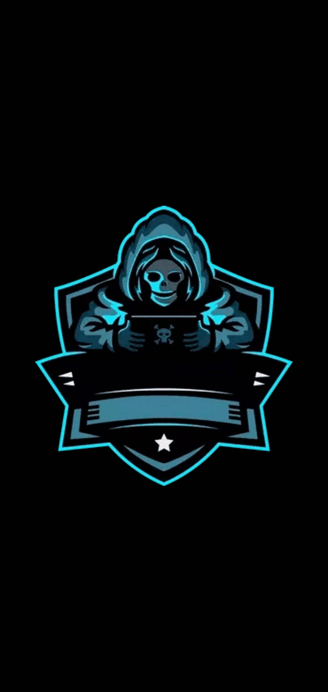Grim Reaper Playing Gaming Logo HD Wallpaper