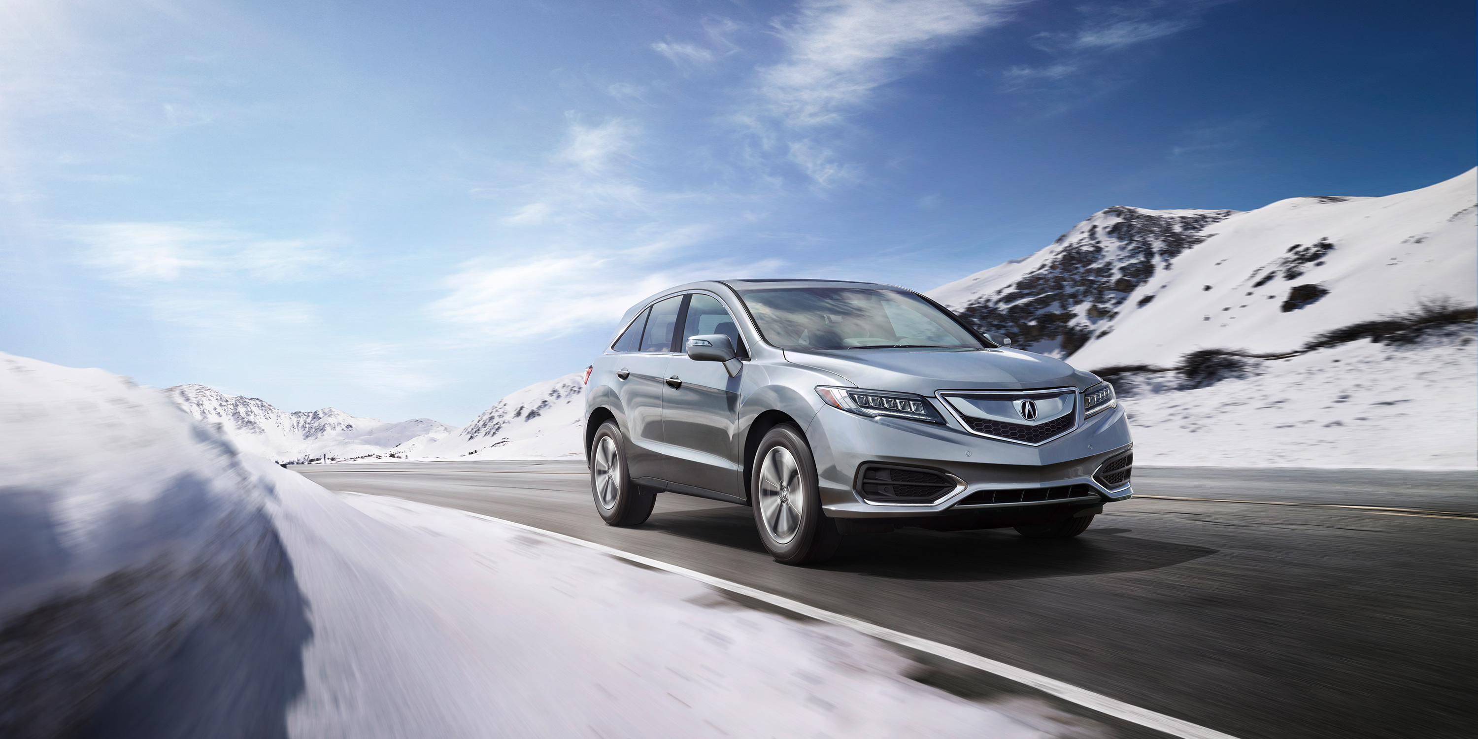 Acura Mdx Snow Mountains Wallpaper In