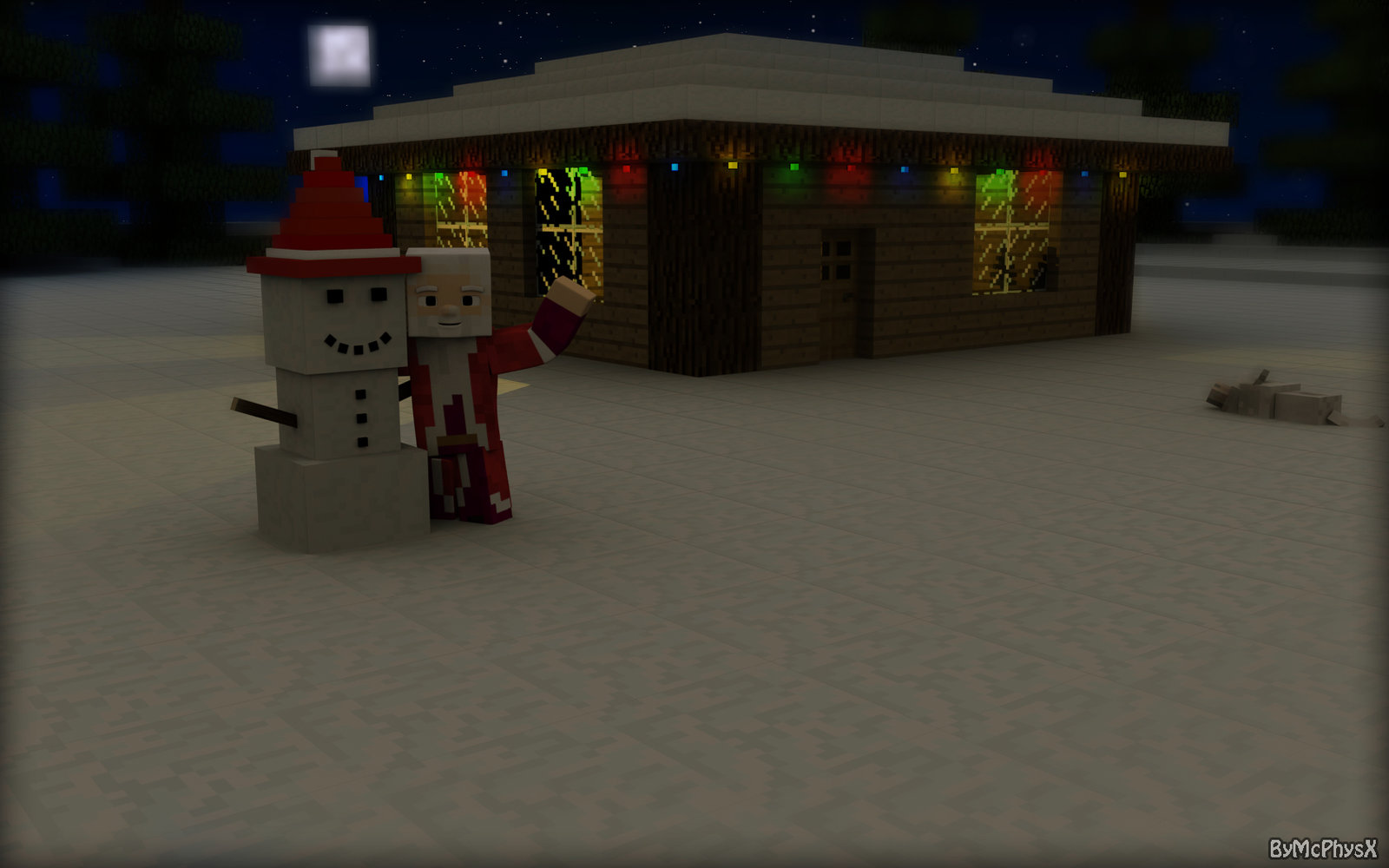 Minecraft Christmas Wallpaper By Mcphysx