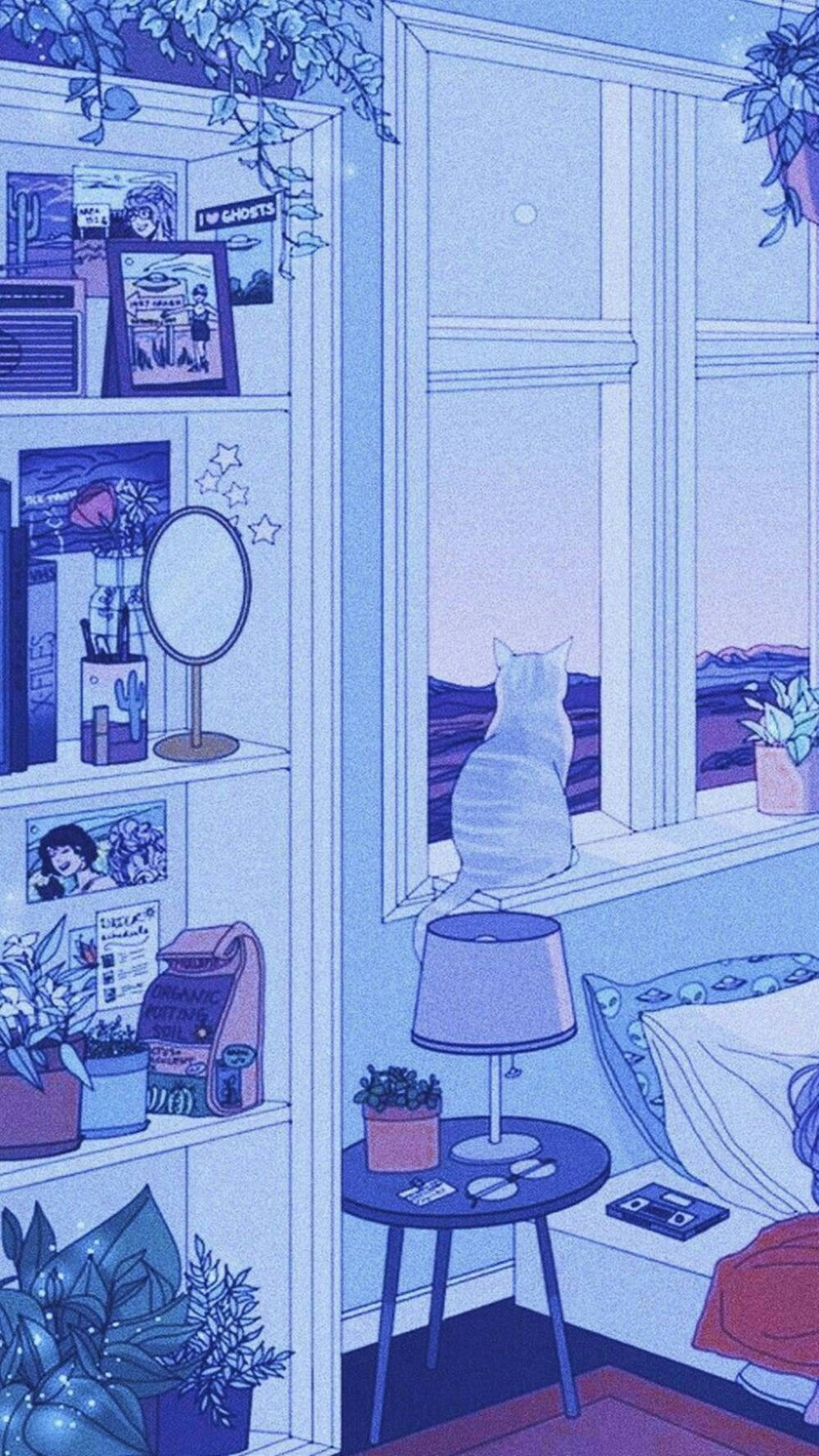 Blue Anime Aesthetic Wallpaper