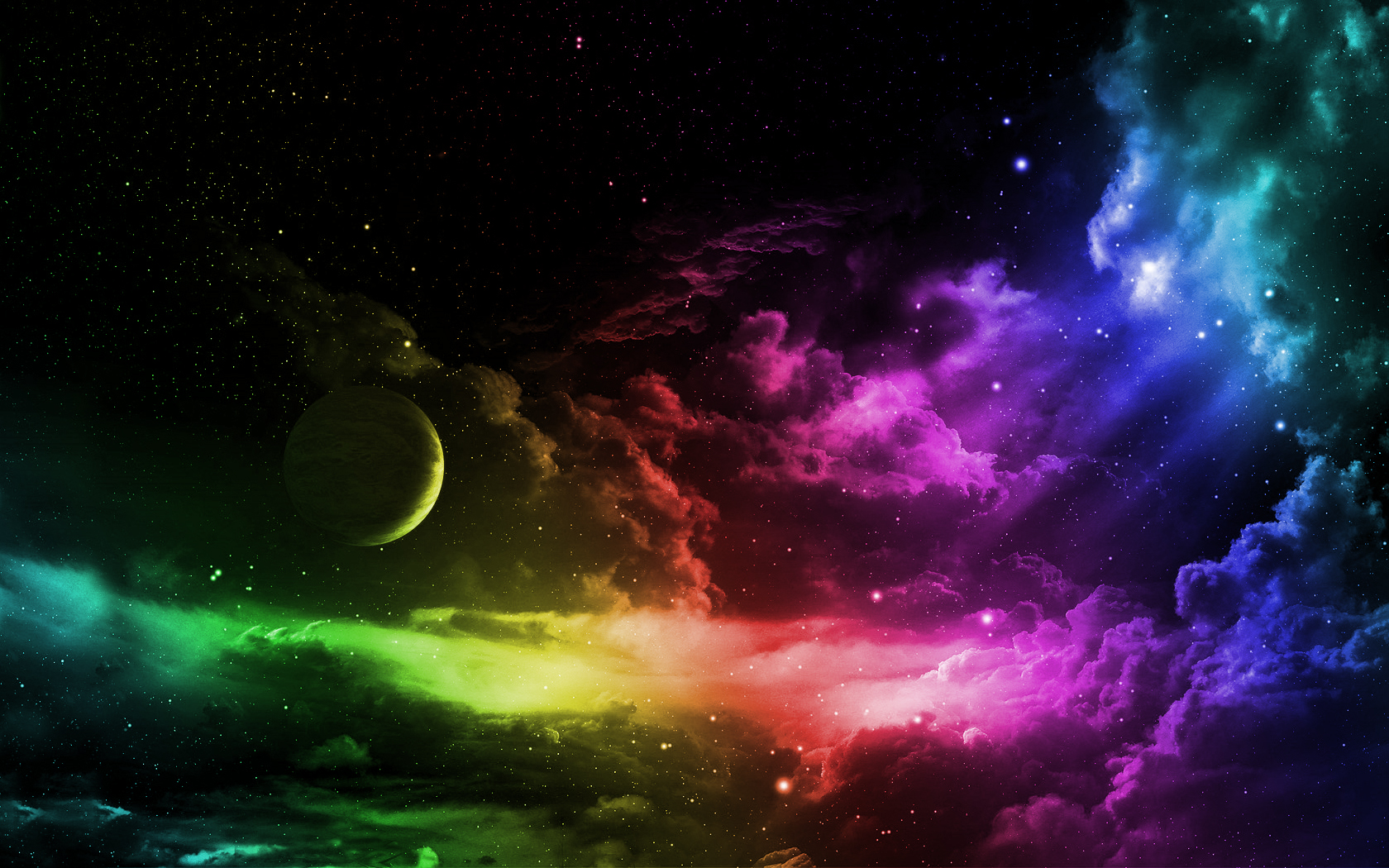 Clouds Outer Wallpaper 1680x1050 Clouds Outer Space Colorful