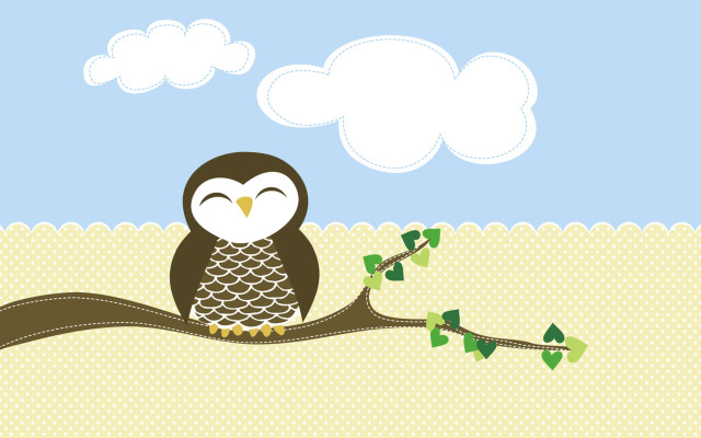 Cute Cartoon Owl Wallpaper Desktop
