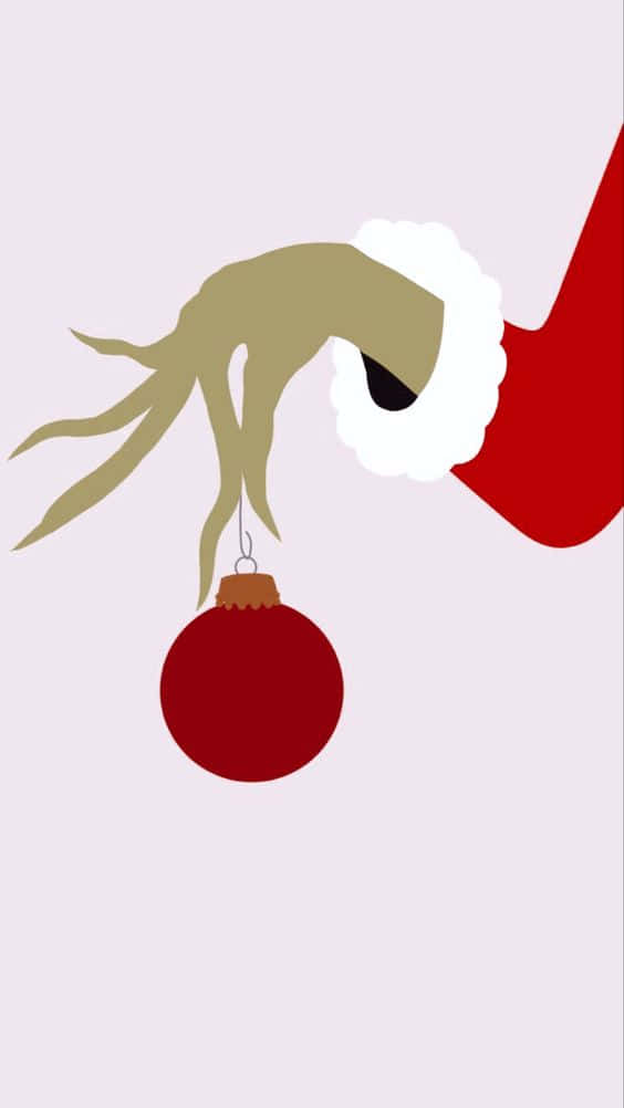 Grinch Christmas iPhone Ball Wallpaper
