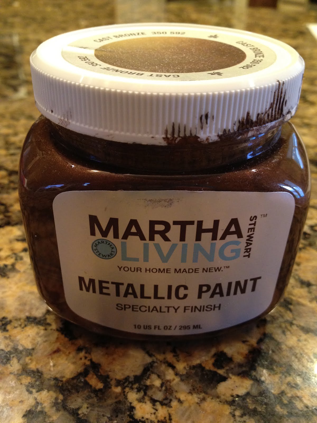 Martha stewart textured metallic paint