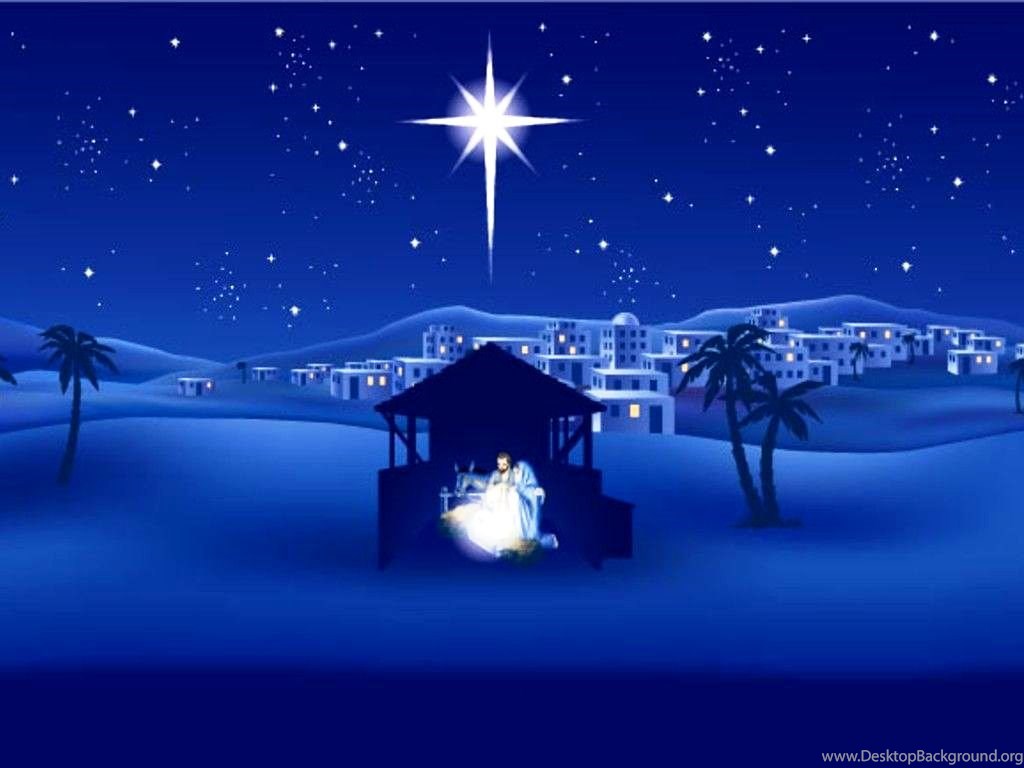 Merry Christmas Nativity Background Desktop Background