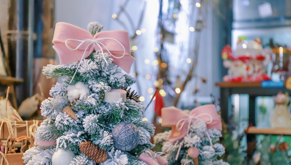 Wallpaper Christmas Tree New Year Decorations