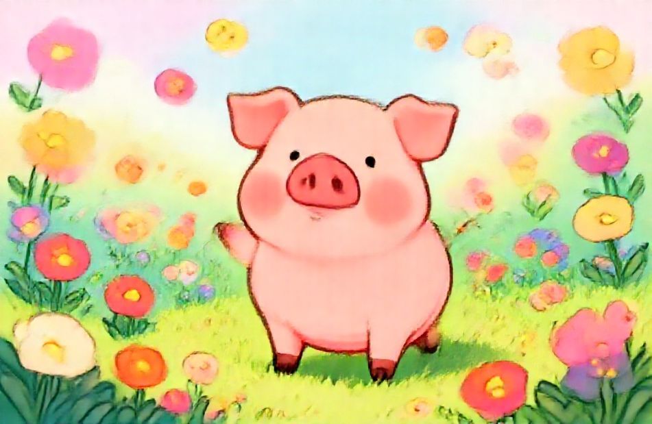 Cute Pig Wallpaper