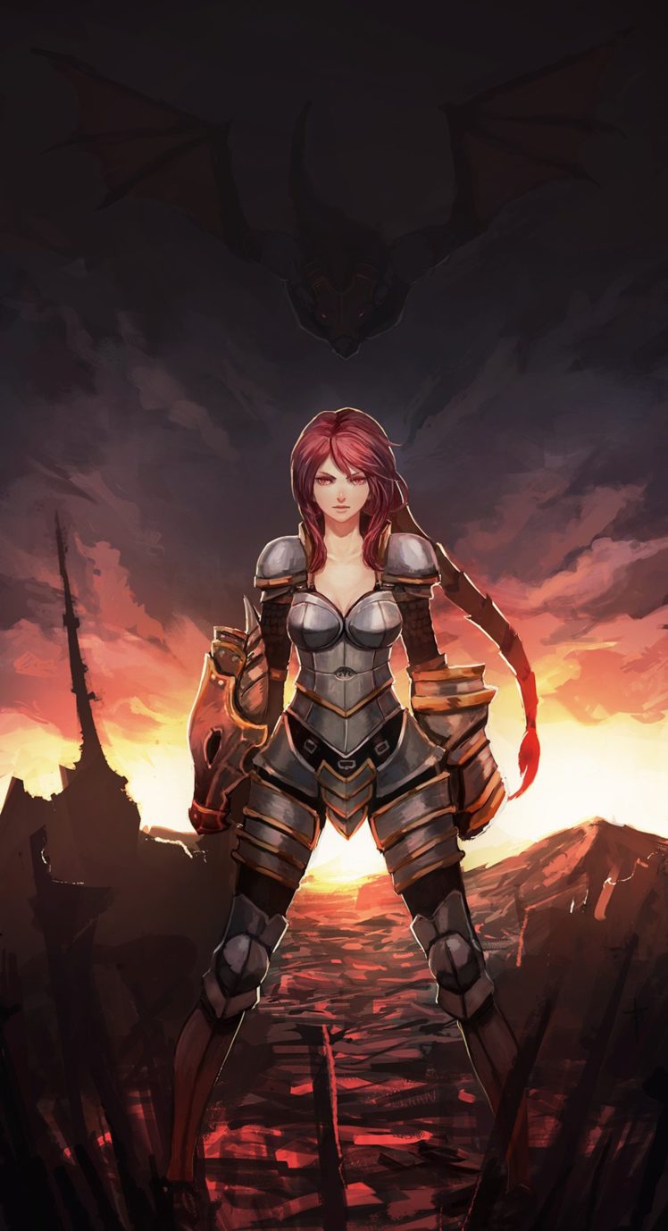 Women Video Games Dragons Redheads League Of Legends Armor