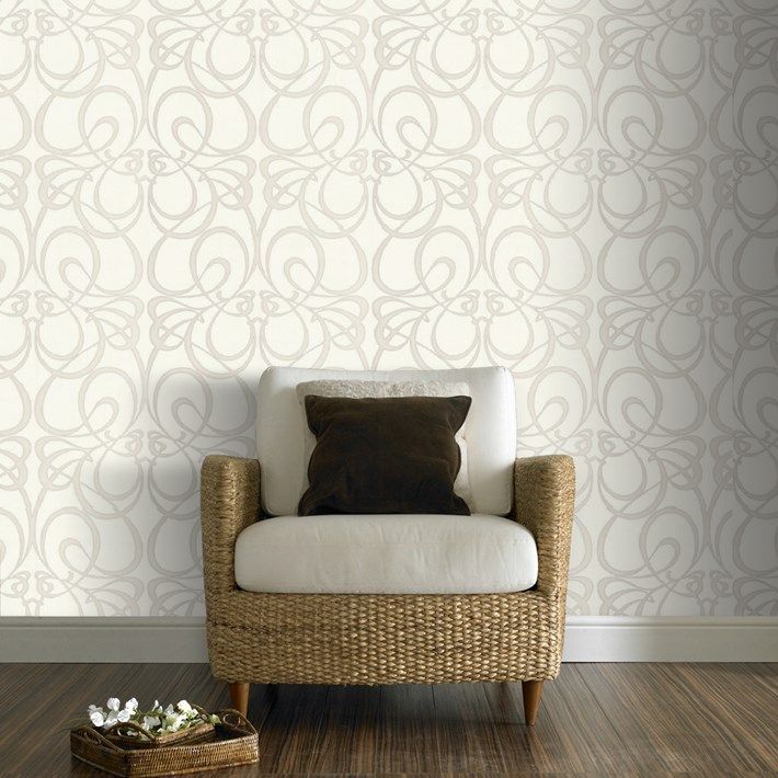 Jazz Damask Wallpaper White Wall Coverings By Graham Brown