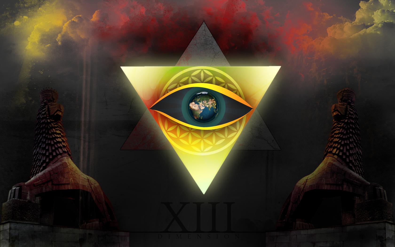 Illuminati Triangle Wallpaper Tri