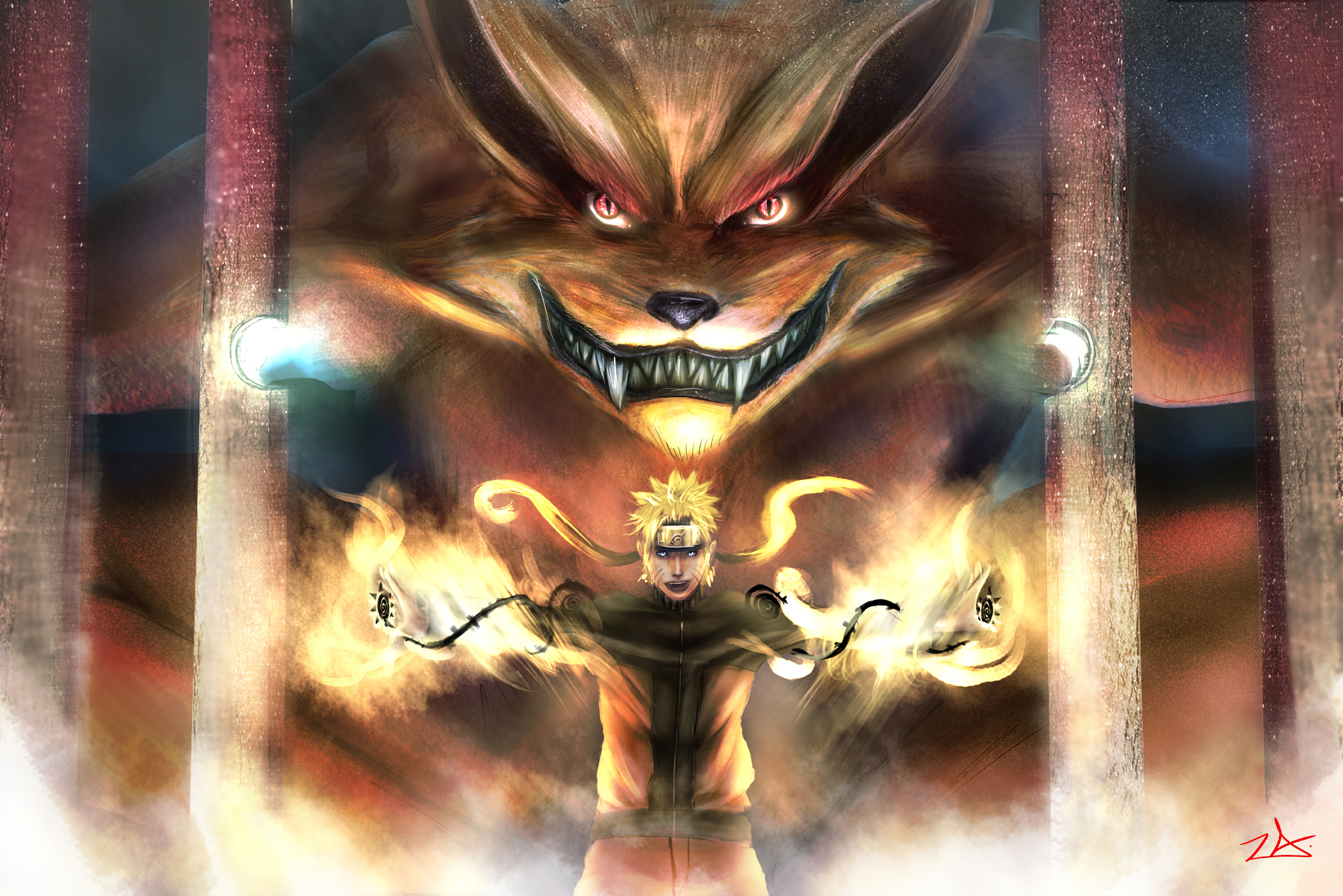 Naruto And Kurama 4k Wallpaper HD Anime Image Photos