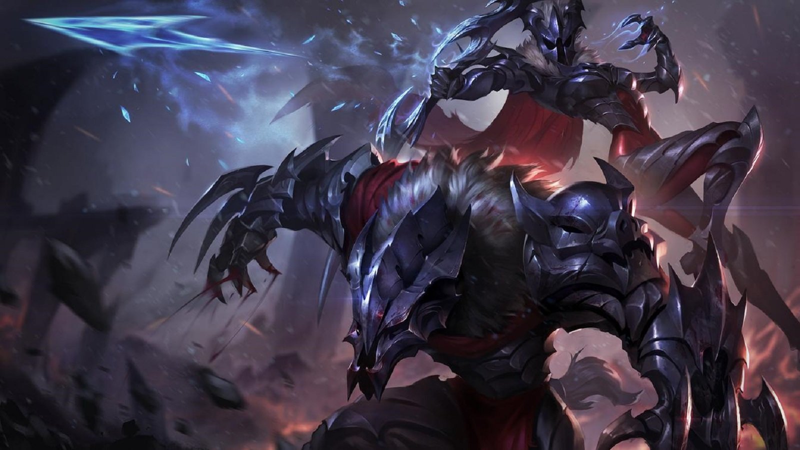 League of Legends Ashe and Warwick Marauder skins wallpaper background