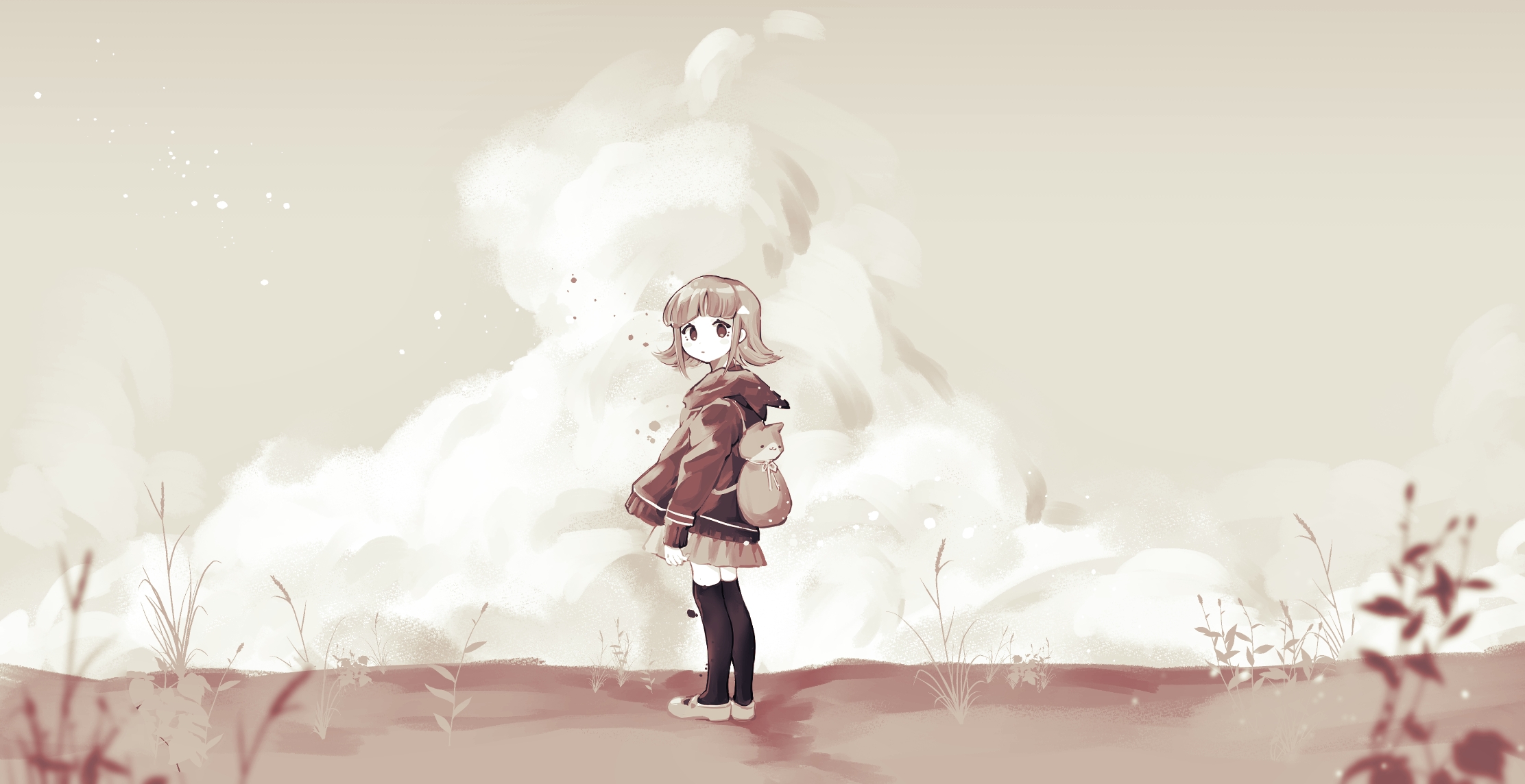 Little Girl Nanami Chiaki Video Game Danganronpa Wallpaper