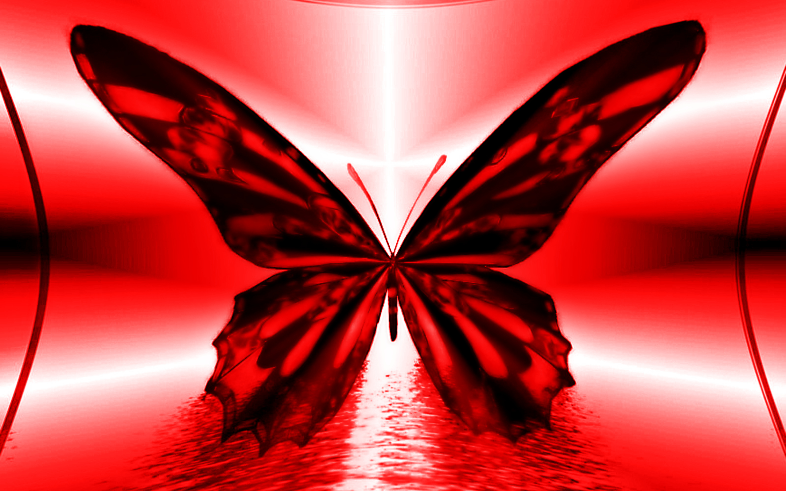 Abstract Red Butterfly Pictures In High Definition Or