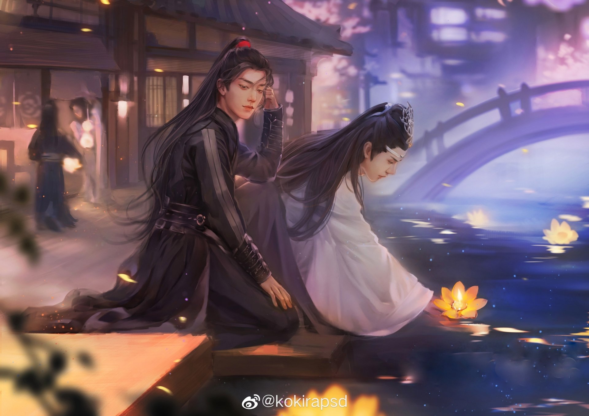 Wang Yibo Xiao Zhan Lan Wangji Wei Wuxian Tv Show The Untamed Wallpaper