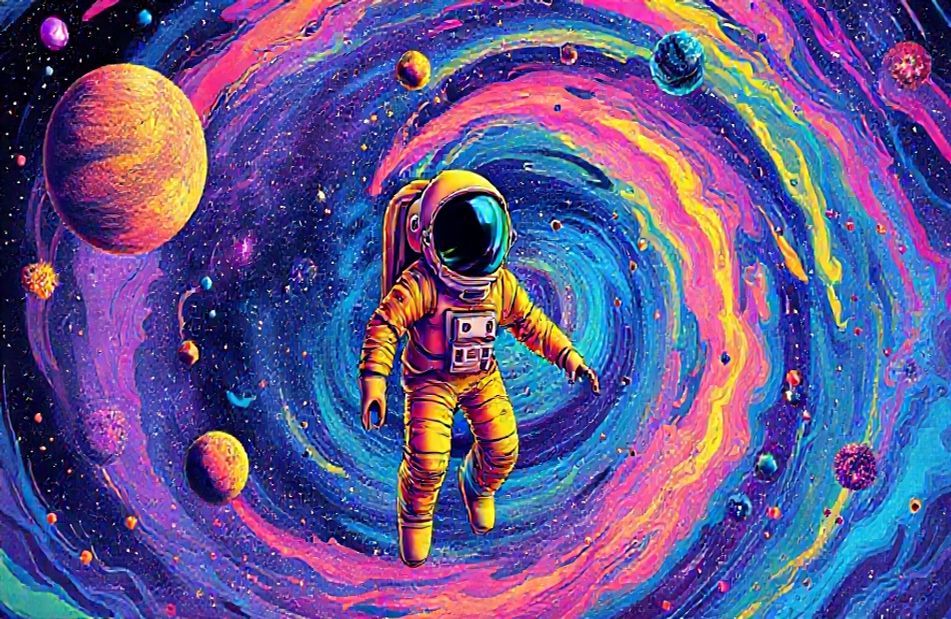 Psychedelic Astronaut Wallpaper