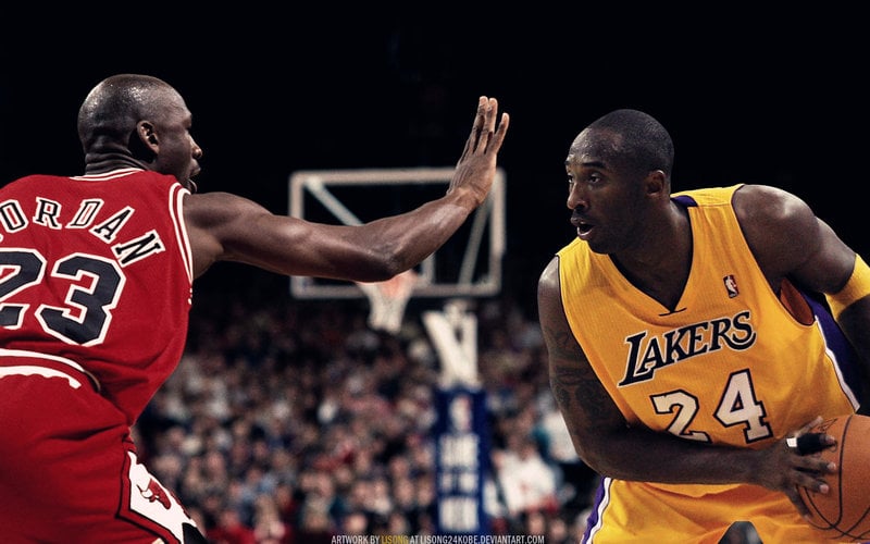 Kobe Bryant vs Michael Jordan Wallpaper by lisong24kobe on