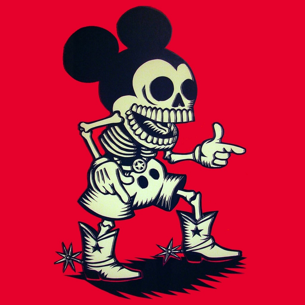 Newest iPad Wallpaper Funny Mickey Mouse