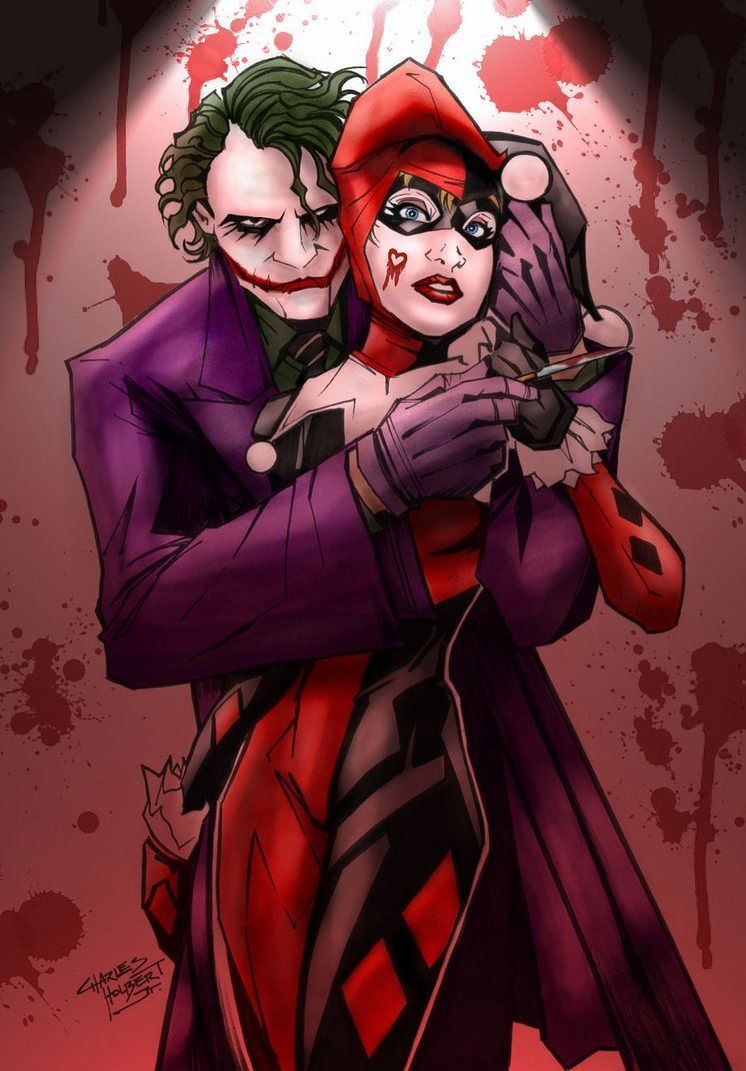 Joker And Harley Quinn Wallpaper Top