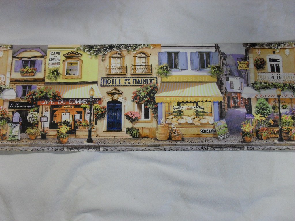 Paris Village Cafe Theme Wallpaper Border