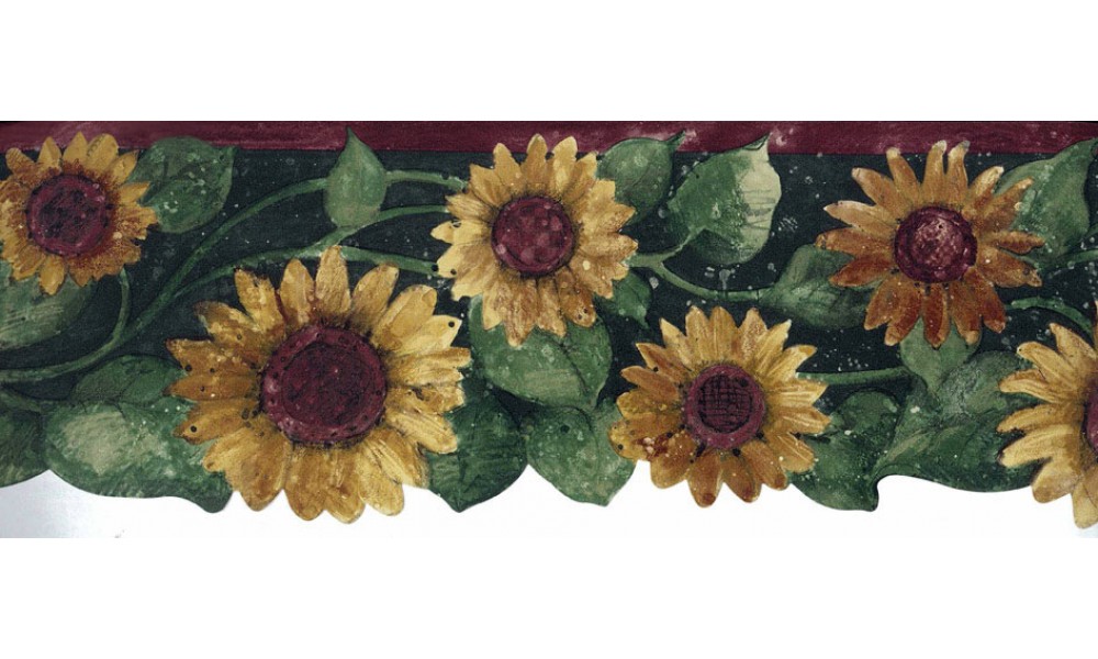 🔥 Free download Home Sunflowers Green Leaf Sunflower Wallpaper Border