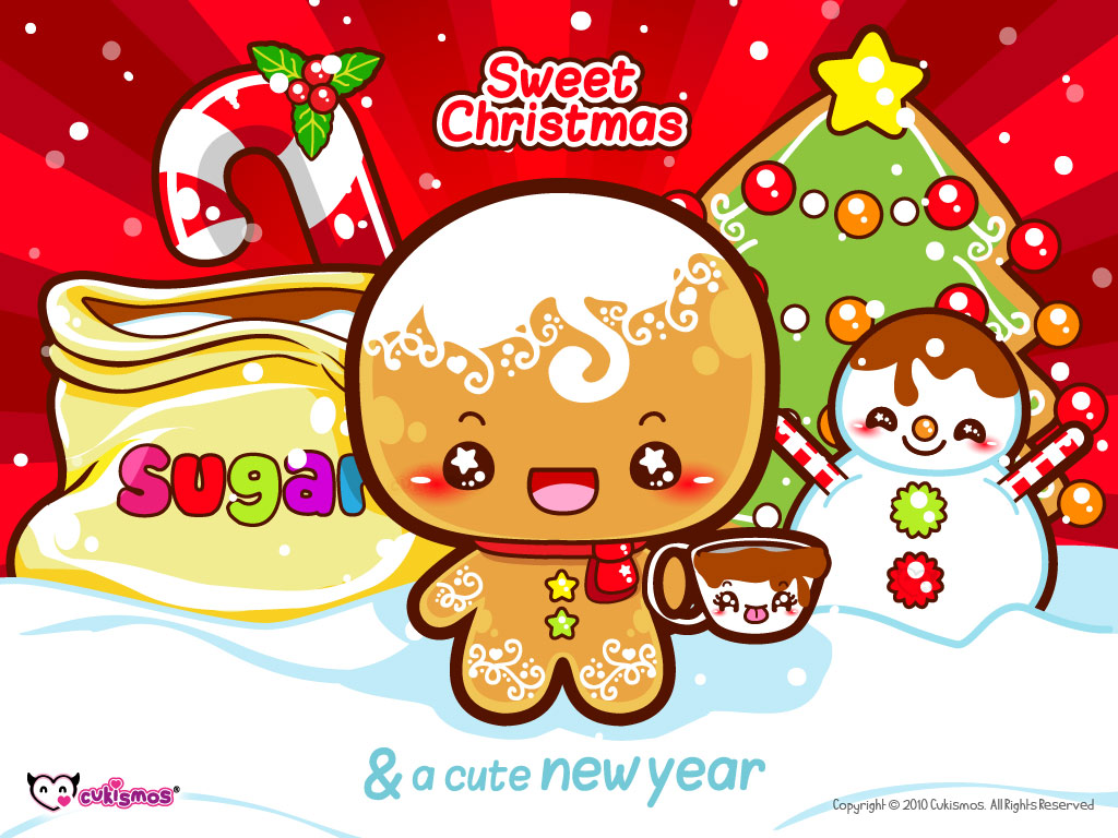 Gingerbread Man Christmas Wallpaper Kawaii
