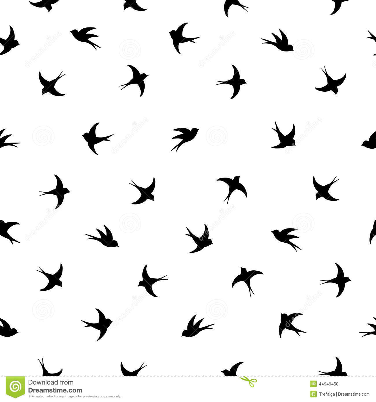 Flying Bird Silhouette Pattern Wallpapers Gallery