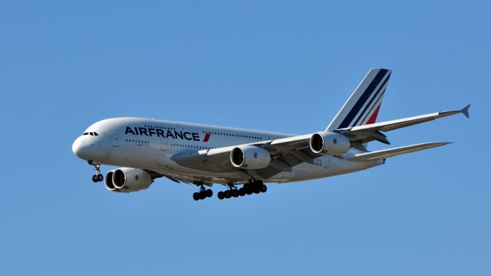 Air France A380 Landing At Washington Wallpaper HD