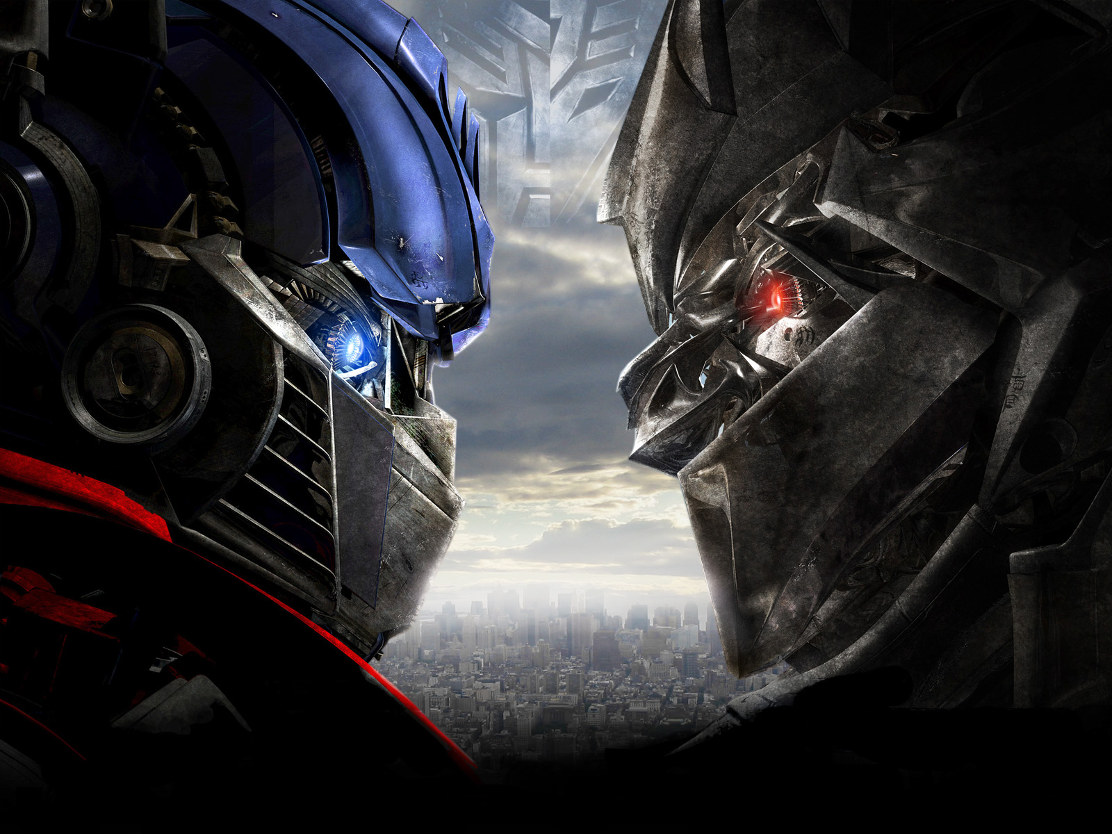 Optimus Prime Versus Megatron HD Desktop Wallpaper Movie